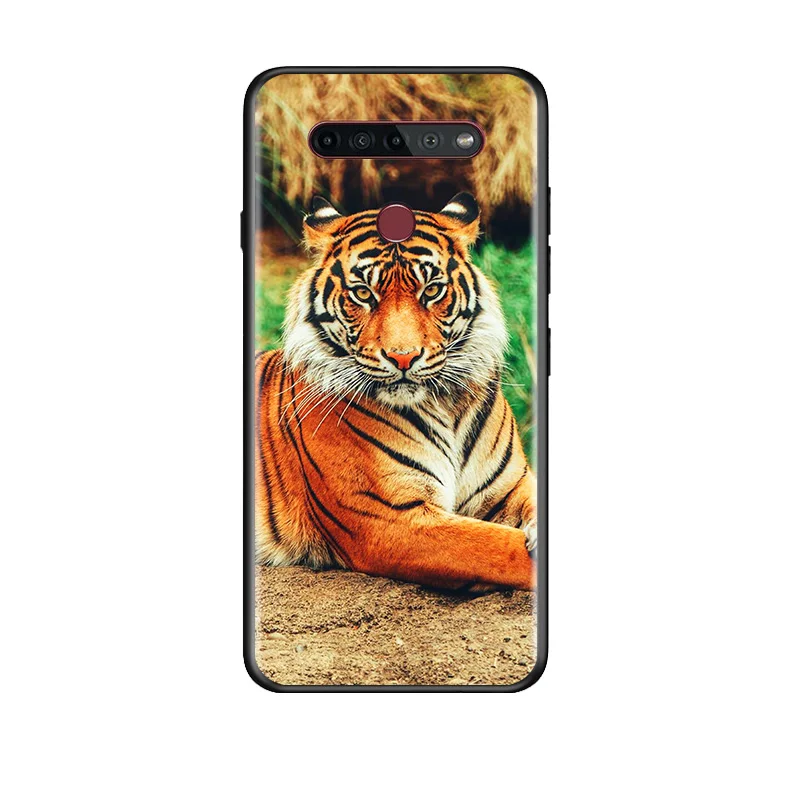 

Cool Animal Powerful Tiger For LG G8 V30 V35 V40 V50 V60 Q60 K40S K50S K41S K51S K61 K71 K22 ThinQ 5G Phone Case