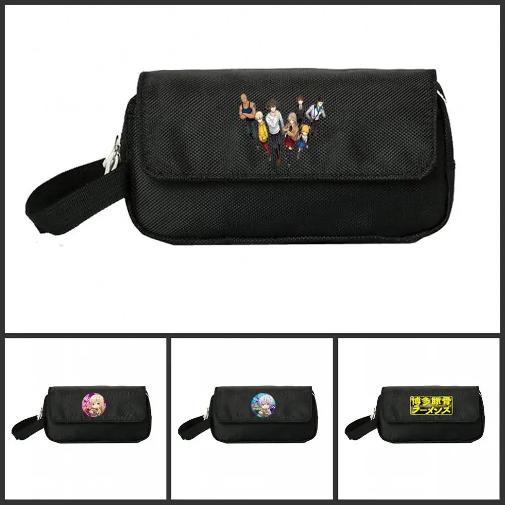 

Hakata Tonkotsu Ramens Pencill Case Women Cosmetic Cases Makeup Bag Child Girls student Double Zipper pecill Bag Handbag NEW