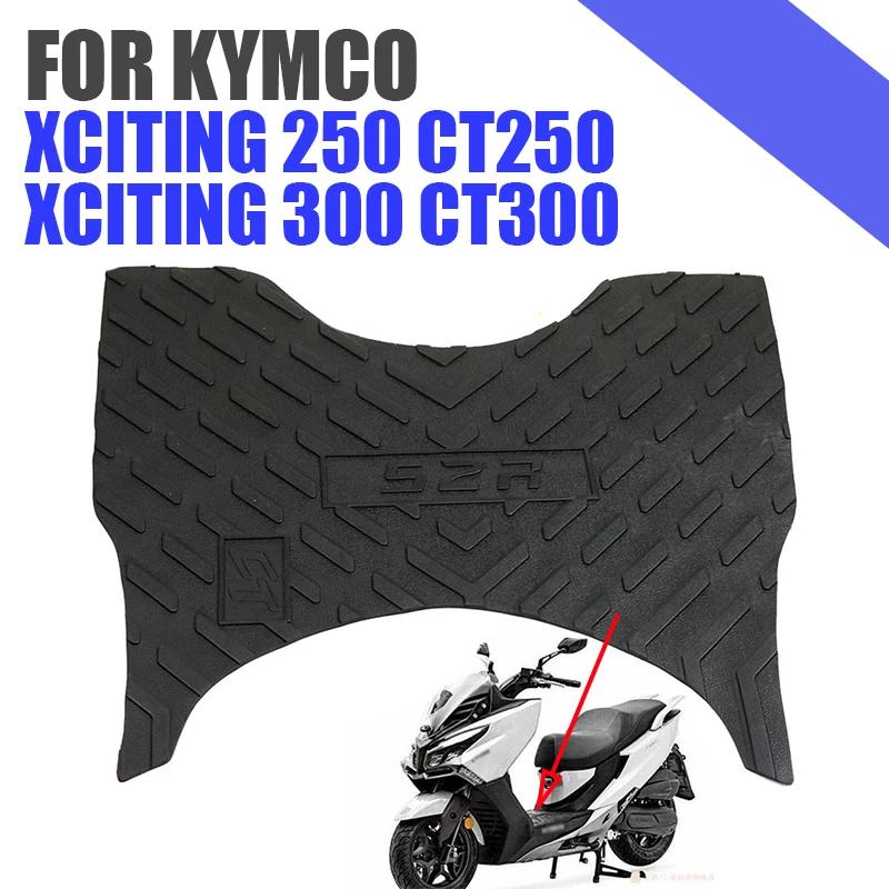 

For KYMCO Xciting 250 Xciting 300 CT250 CT300 Motorcycle Accessories Foot Pedal Rest Pad Protection Skid Floor Mat Carpet Cover