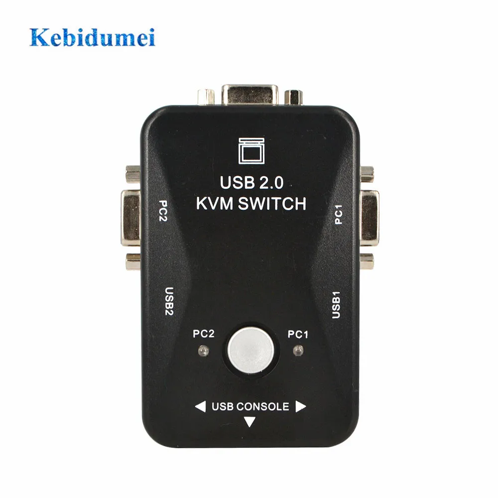 Kebidumei KVM 2 порта USB переключатель ручной VGA 0 мышь клавиатура 1920*1440|vga usb kvm|kvm switch boxusb