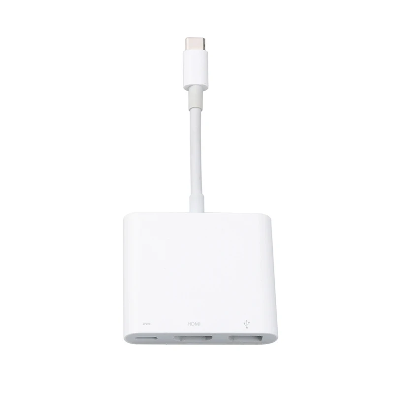 Kebidu 3 в 1 type-C USB C к HDMI USB 3,1 type c Кабель-адаптер для зарядки конвертер цифровой AV многопортовый адаптер