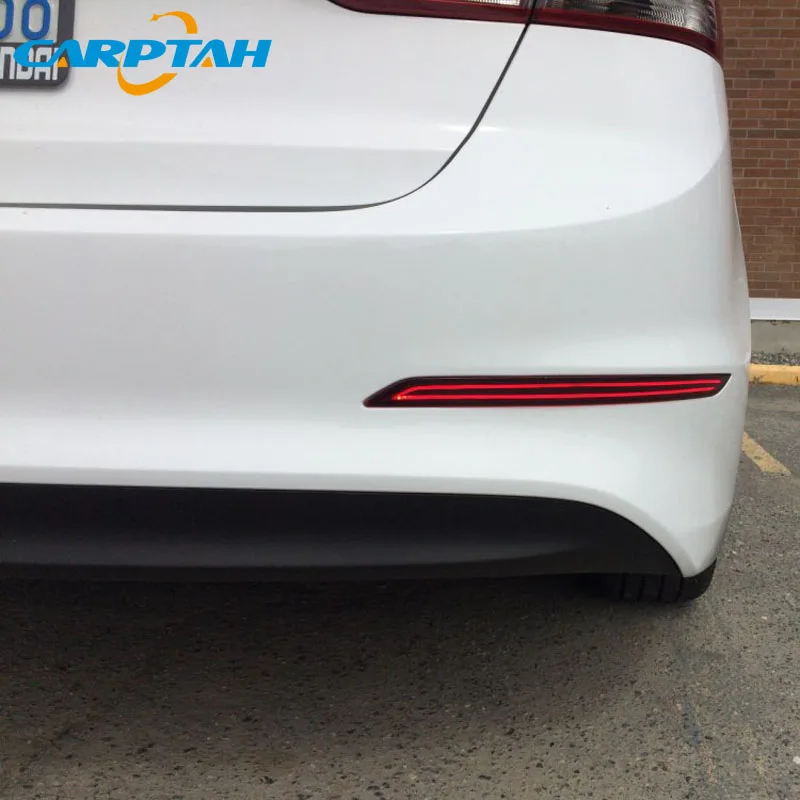 2 шт. светодиодный задний противотуманный фонарь для Hyundai Elantra 2016 2017 2018 водить