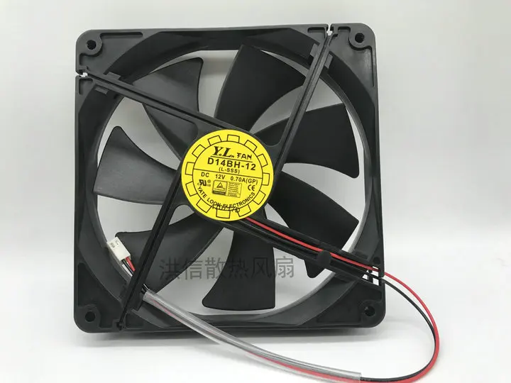 Оригинальный вентилятор 14025 D14BH-12 DC12V 0.70A 14 см | Компьютеры и офис