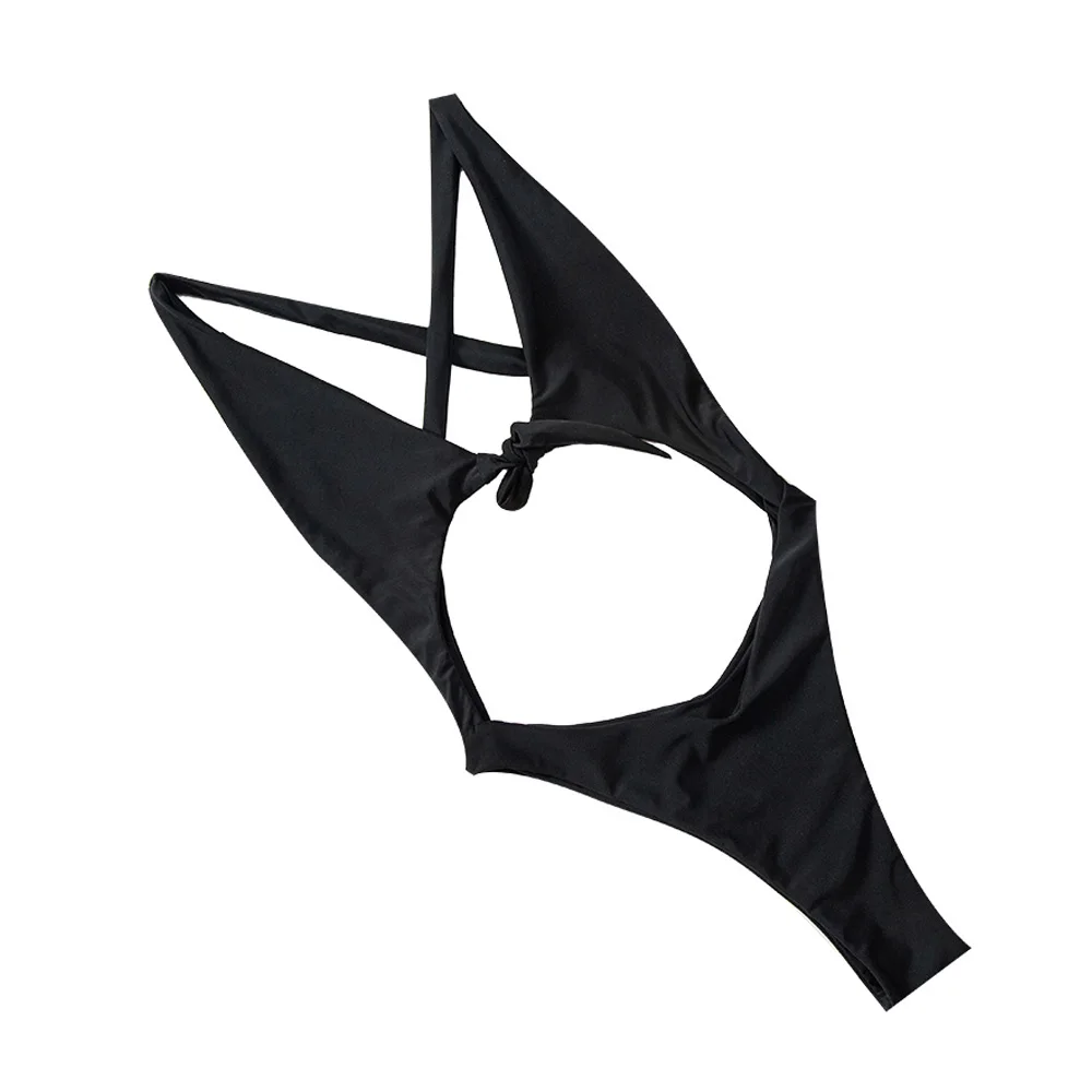 

Women Solid Bikinis Sexy One Piece Backless Swimsuit Female Bathing Suits Bodysuit Beach Wear 2020 New Swim Suit