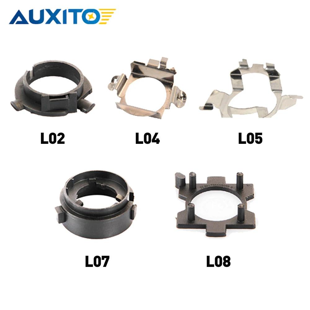 

AUXITO 2Pcs H7 LED Headlight Base Holder Adapter Socket Connector for KIA Mercedes-Benz BMW Ford Volkswagen Nissan Hyundai