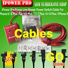 Тестовый Кабель питания i power с переключателем вкл/выкл i power Pro для iPhone 6G/6 P/6 S/6SP/7G/7 P/8G/8 P/X DC испытательный кабель управления питанием