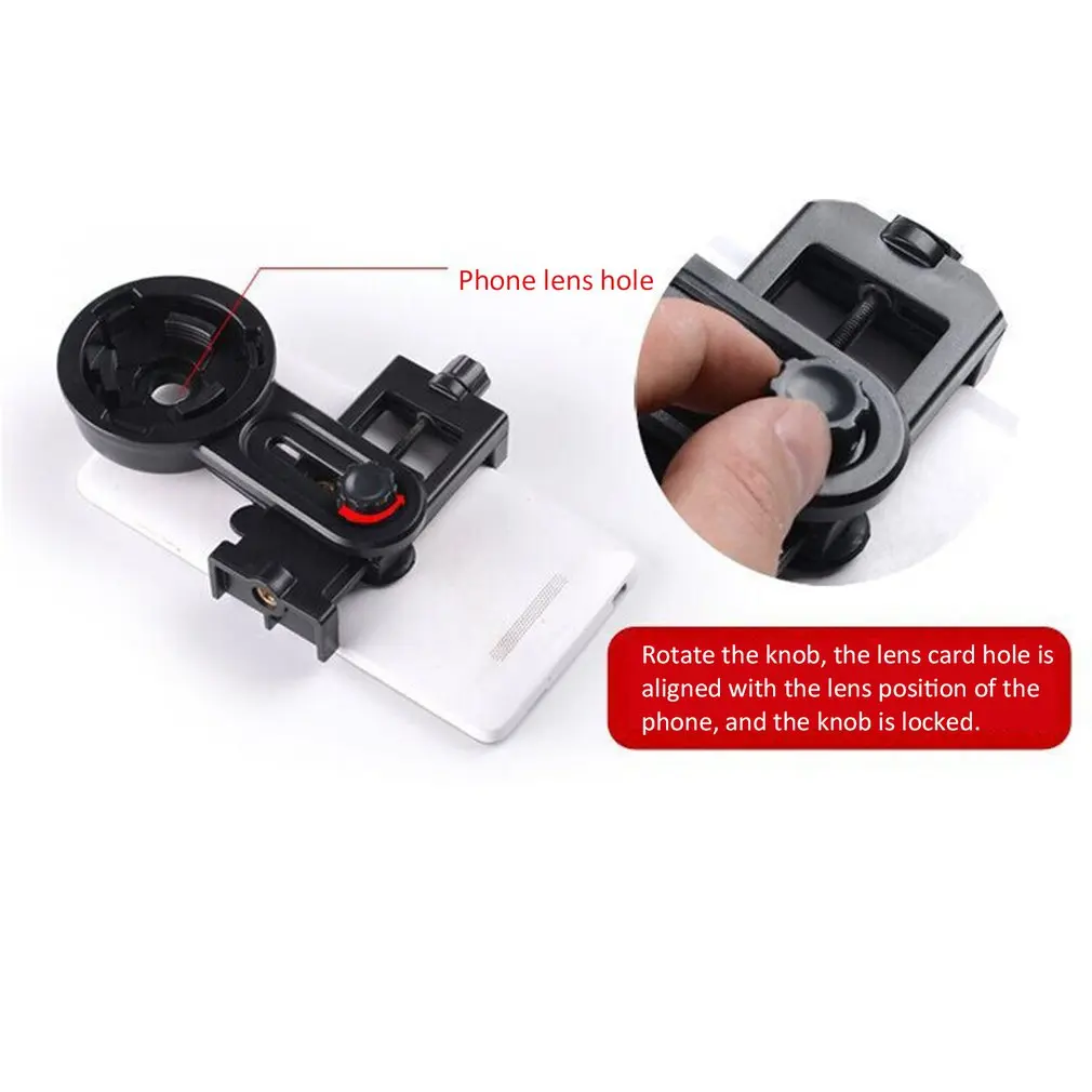 

Universal Outdoor Monocular Telescope Mobile Phone Holder Camera Video Clip Photography Adapter Clip Mount Bracket