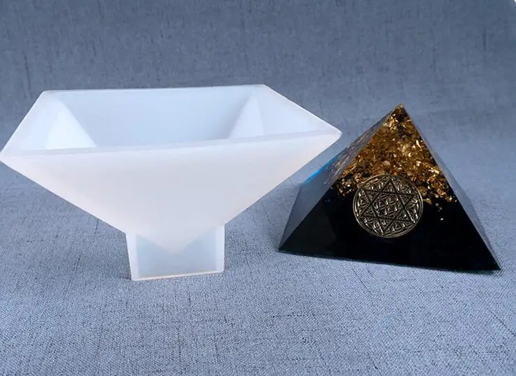 УФ эпоксидная смола большой пирамидальной формы DIY силиконовые формы для изготовления ювелирных изделий Орнамент Ремесло формы 11x11x7 см инструменты для украшения