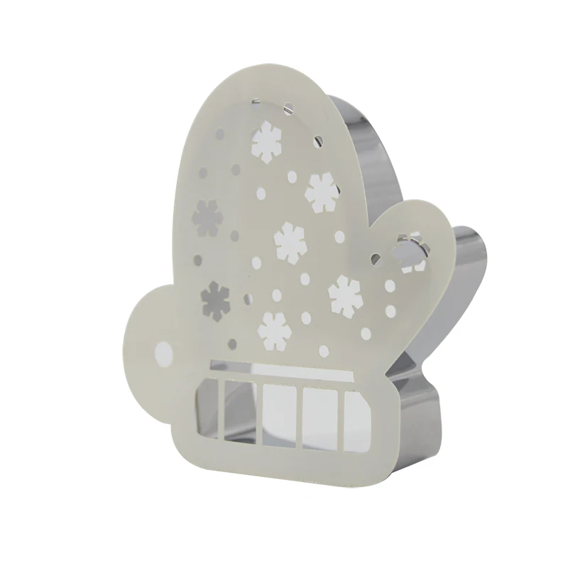 Нержавеющая Рождественская форма в виде перчаток для печенья резак торта