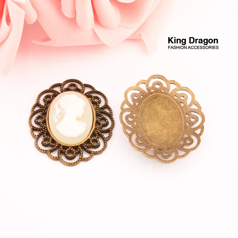 Новое поступление красота Камея плоские с одной стороны стразы приглашение