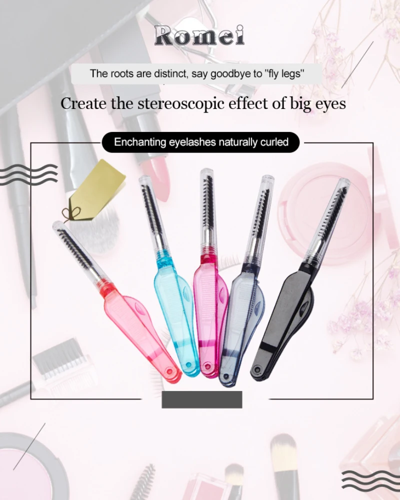 1 шт. двухсторонняя Кисть для макияжа ресниц Мини Складные кисти туши инструмент