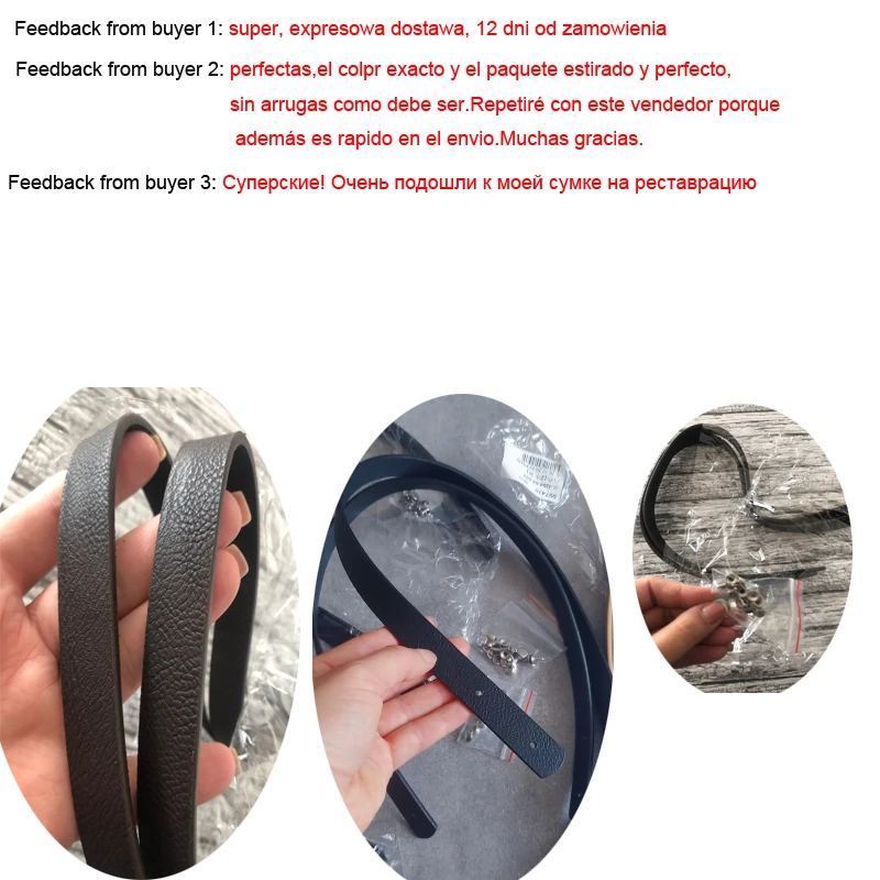 

2PCS Bag Belt Detachable PU Leather Handle Lady Shoulder Bag DIY Replacement Accessories Handbag Band Handle Strap Band