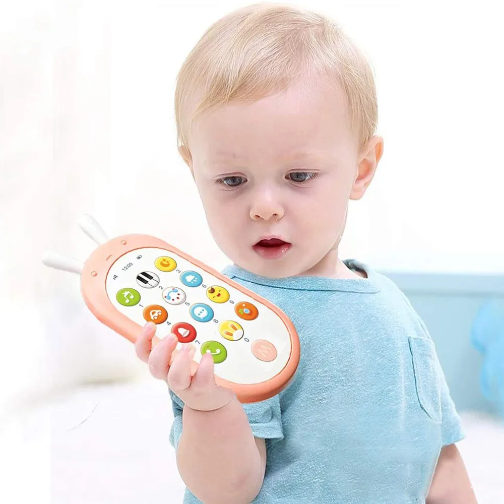 

Kids Infant Early Educational Mobile Phone Toys Baby Phone Toy Telephone Music Sound Machine Electronic Smart Phone Toy Gift
