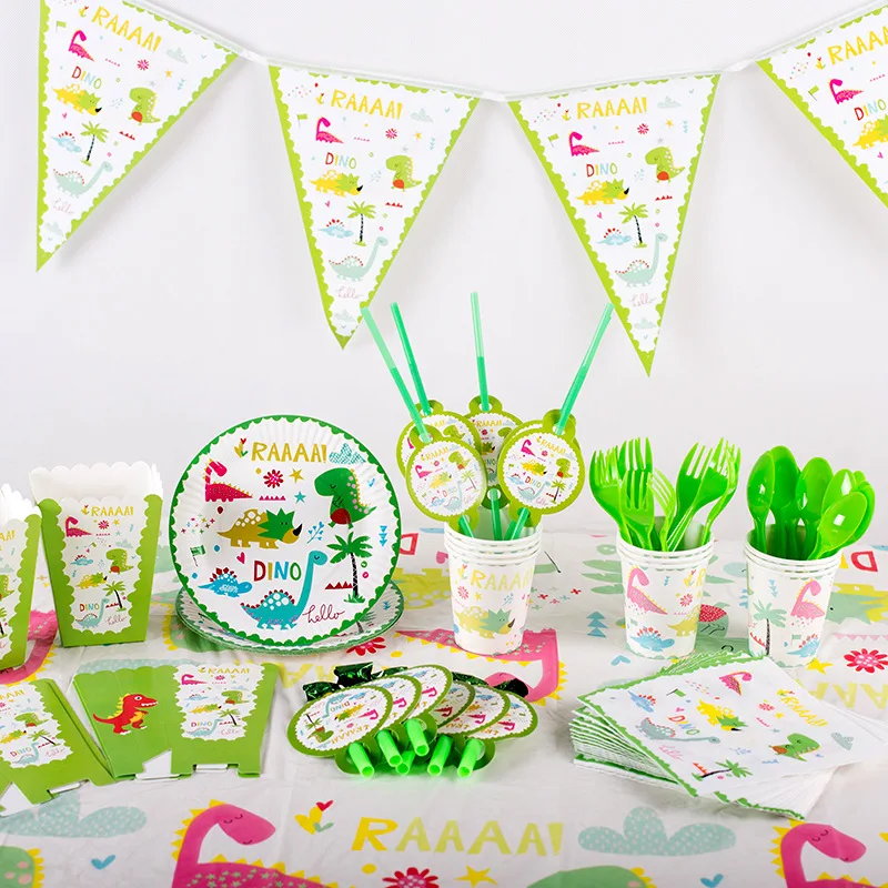 Новый динозавр dino принадлежности для тематической вечеринки детей в день