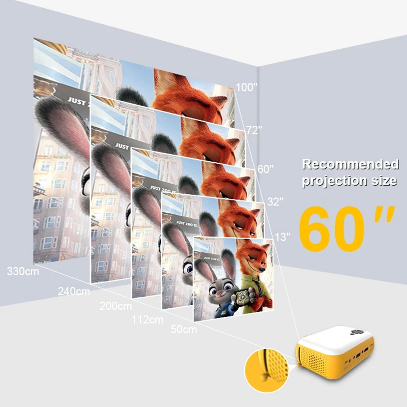 Salange A10 мини светодиодный проектор 1080P поддерживает портативный Proyector фильм
