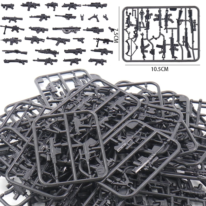 Конструктор военное оружие спецназа WW2 комплект пистолетов совместимых с