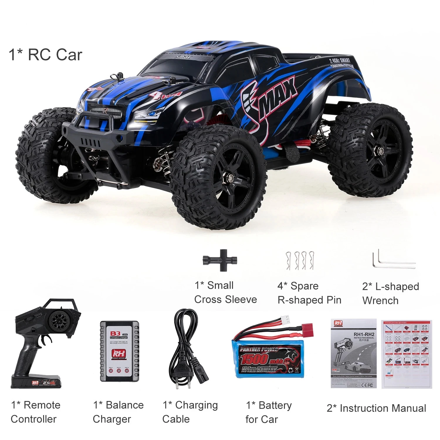 RTR RC Car 35km/h High High Speed Car Radio Controled Vehicle 1:16 Remote Control Car Toys For Children Kids Gifts images - 6