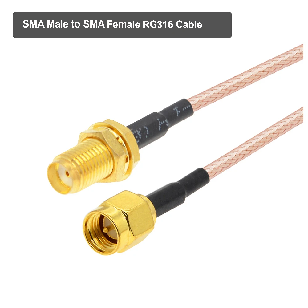 100 шт. SMA Мужской к Женский перегородки RG316 RG174 кабель удлинитель коаксиального