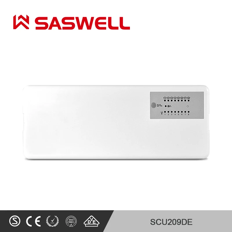 SASWELL термостат регулятор температуры для комнатной воды подогрев пола термостат 8 зон RF беспроводной терморегулятор