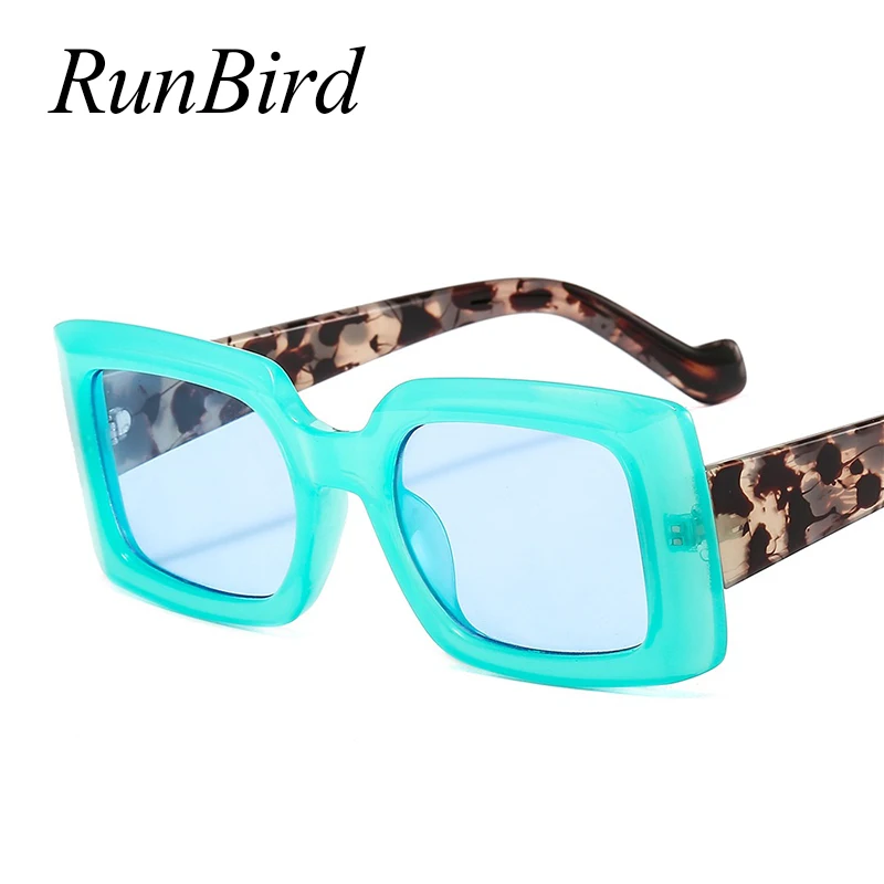 

Новинка прямоугольные солнцезащитные очки для женщин 2020 Модные Красочные Солнцезащитные очки летние цветочные дамские оттенки желтые муж...