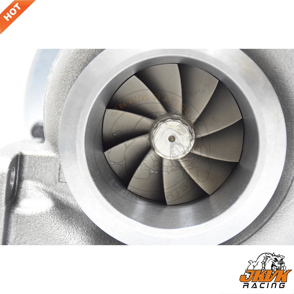 JKVK RACING S366 Billet 66mm Compressor Wheel T4 Twin Scroll 0.91 A/R Turbo Charger 4.21'' V-band 400-750HP+ | Автомобили и