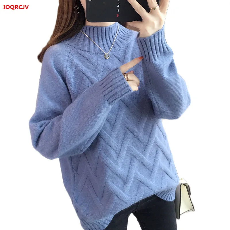 

Thick Warm Turtleneck Sweater Women 2022 Autumn Long Sleeve Jumper Women Sweaters And Pullovers Pull Femme Kintted Tops W1528