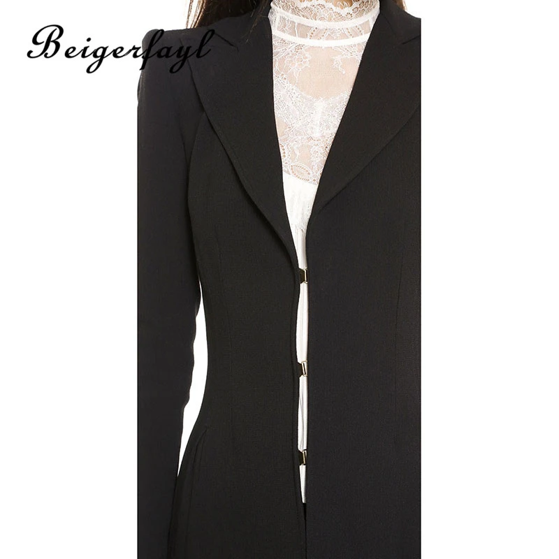 Beigerfayl 2019 длинные шерстяные Casaco Corta Vento Feminino черные пальто Preto Abrigo Negro Mujer Manteau Femme