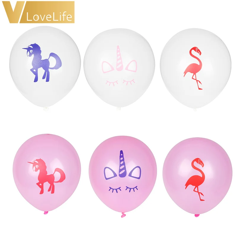 50 шт./компл. единорог фламинго латексный шар украшения для дня рождения Детские
