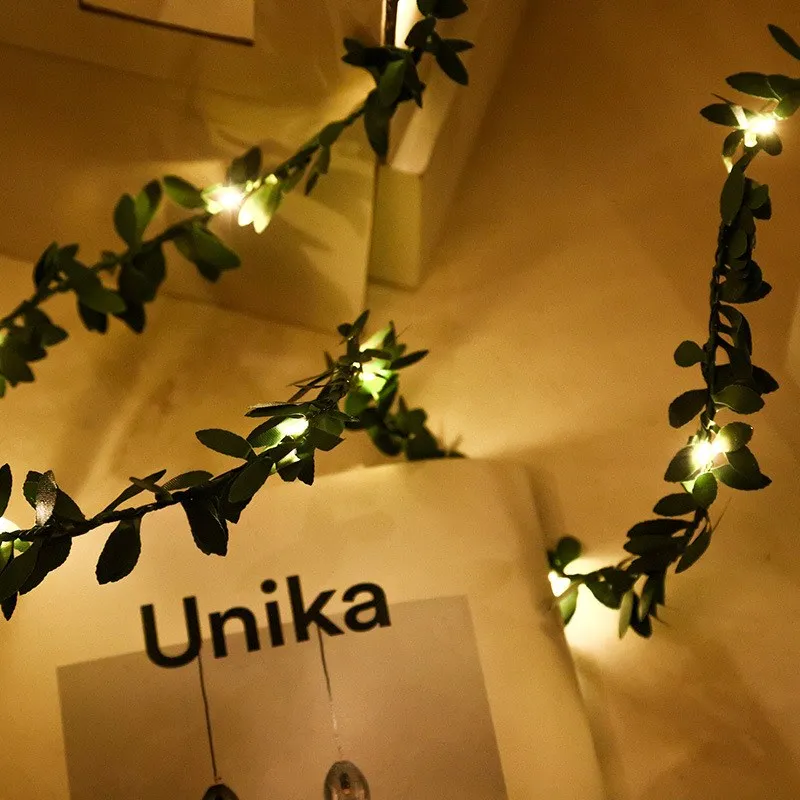 

LED Outdoor Solar Lamp String Lights 50/100 LEDs Leaf Fairy Garland Christmas Party Waterproof Solar Lights for Garden Decor
