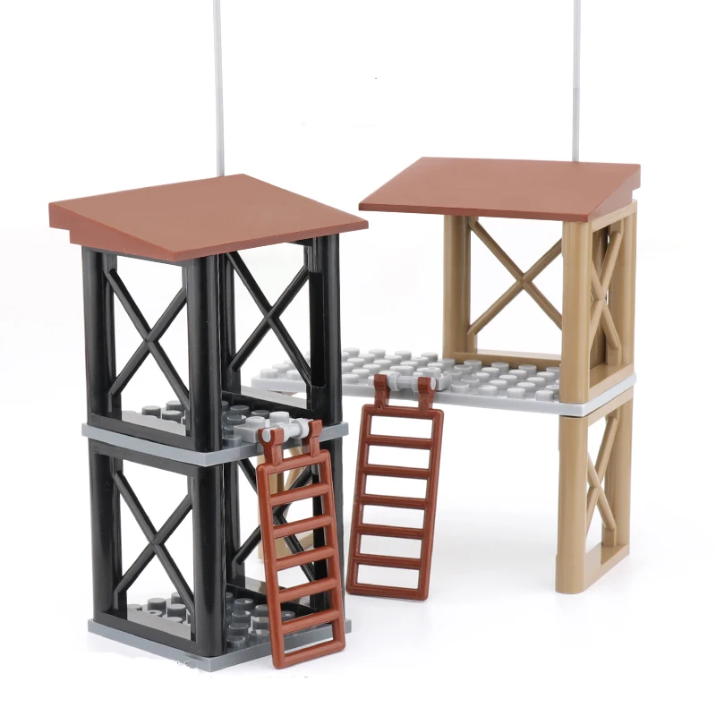 

Конструктор Militry Watchtower, 2 мировая война, армейские оружия, пистолеты, солдат, фигурки, сцена, аксессуары, детские игрушки для обучения мозгу