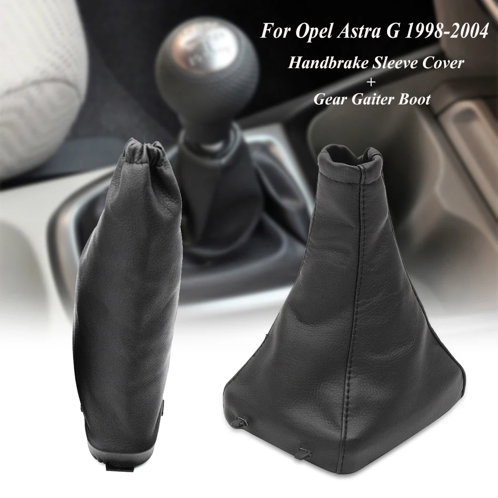 

Pu Leather Handbrake Gear Shift Stick Boot Gaiter Cover For Opel Astra G 98-04 Urban Cruiser Gear Shift Rubber Gear Boot Cover