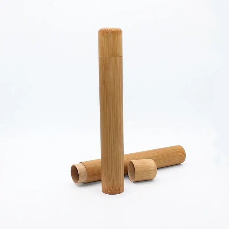 

Eco Friendly Bamboo Tube Toothbrush with Portable Travel Storage Case Set NShopping
