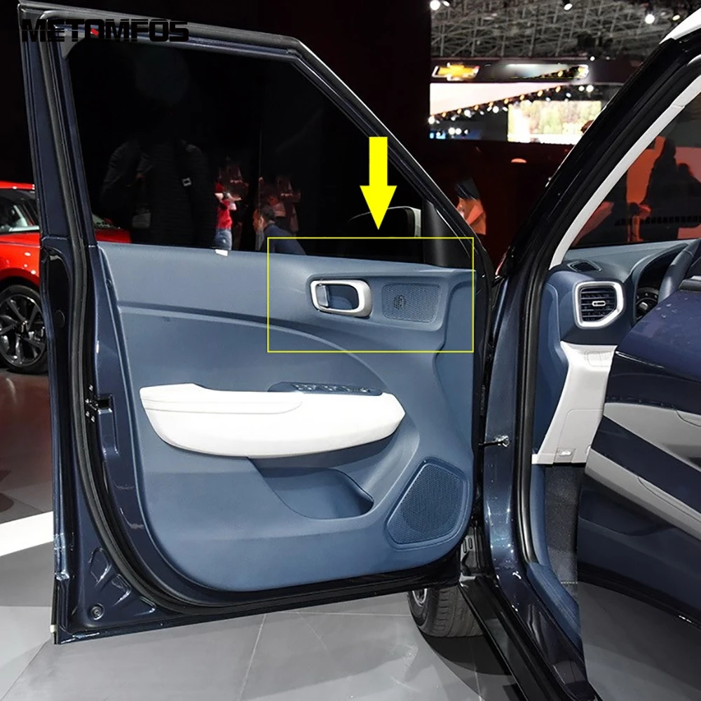Внутренняя ручка из углеродного волокна для Hyundai Venue 2019 2020 крышка чаши отделка