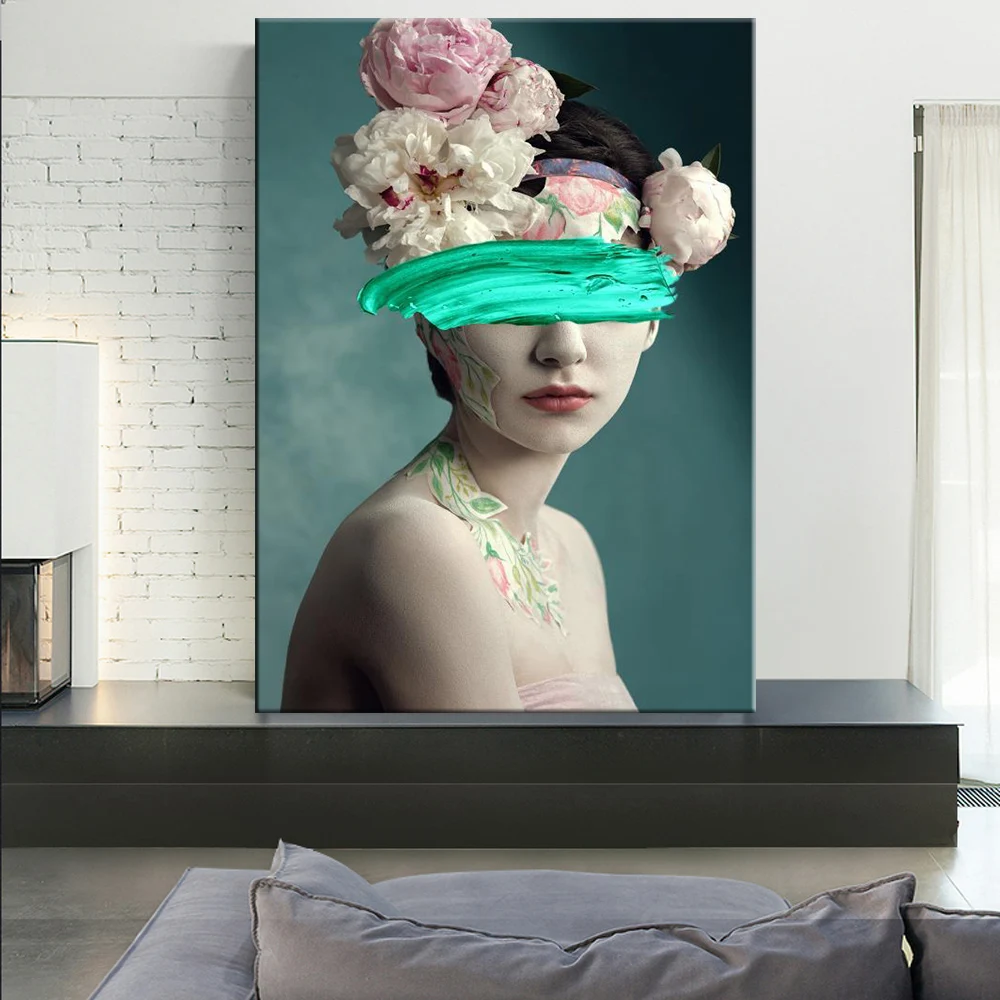 

Modern Europe Figure Lady Picture Home Decor Nordic Canvas Painting Wall Art Posters and Prints Women Beauty Decor for Bedroom