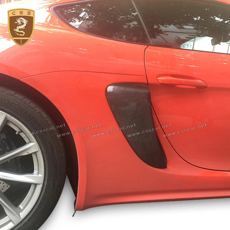 Подходит для Porsche 718 Cayman Boxster 2016-2019 заднее крыло вентиляционное отверстие отделка