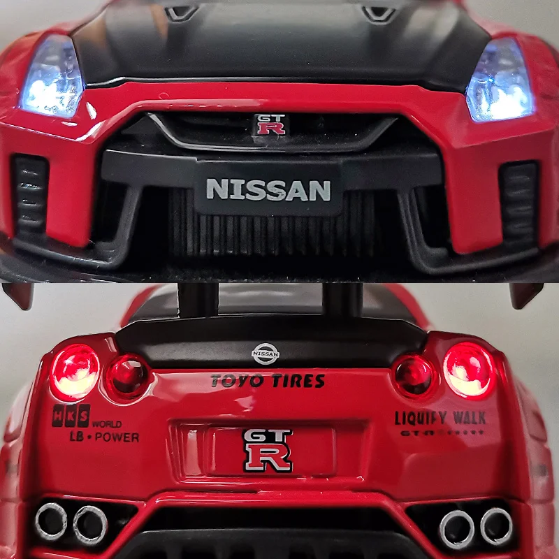 Бесплатная доставка новинка 1:32 NISSAN GT-R R35 модель автомобиля из сплава игрушечные