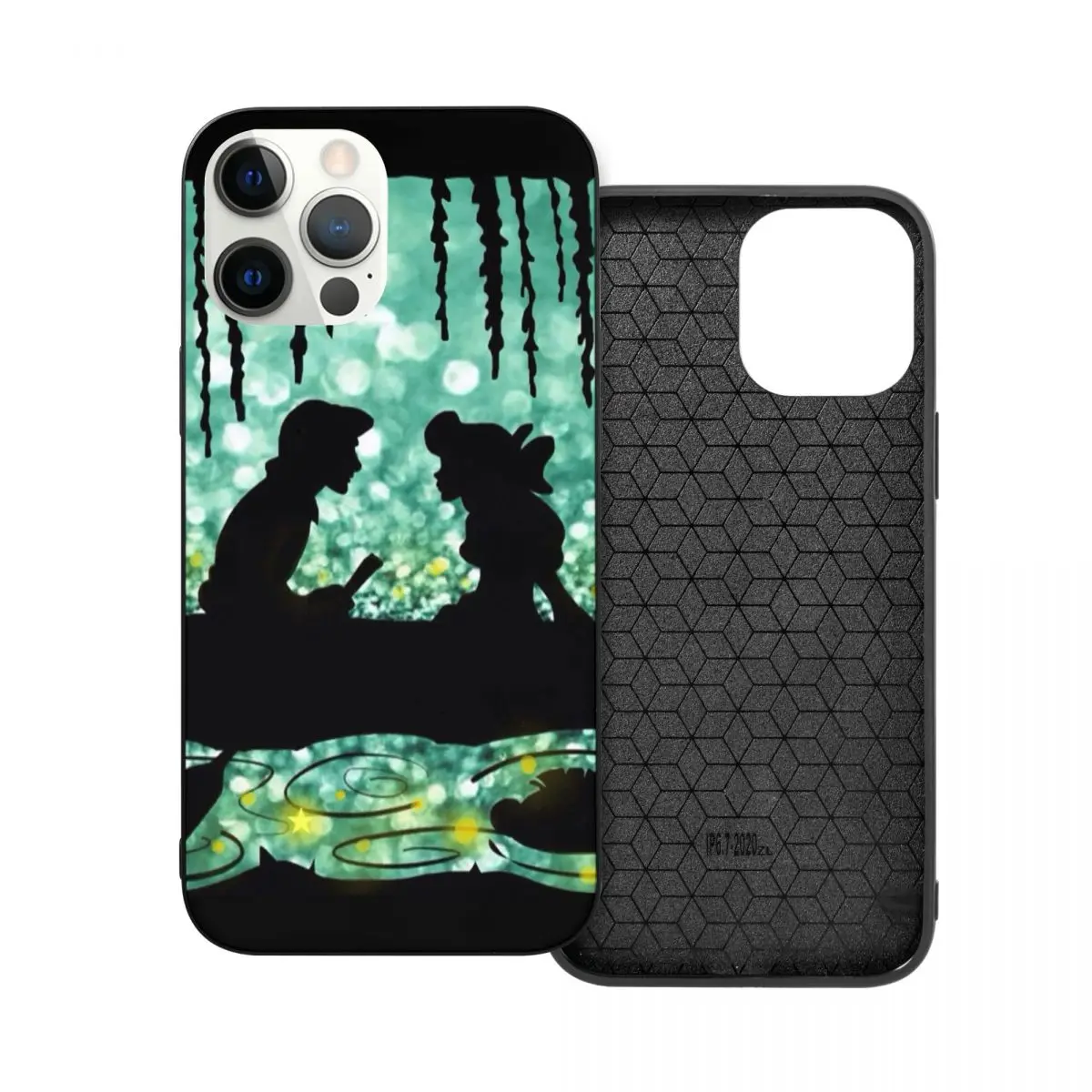 

Kiss The Girl PC Glass TPU Phone Cover for iPhone 12 11 Xs Xr X Pro Max Mini 7 8 Se2 Plus 6 6S
