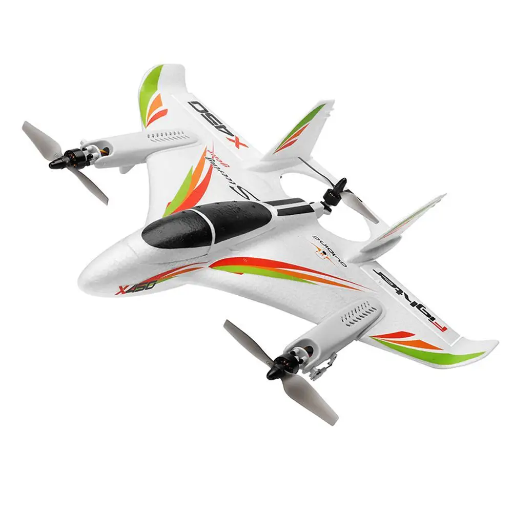 

CREAT POWER STAR Wltoys Xk X450 6-way Brushless Vertical Takeoff / Landing Fixed-wing Airplane Aircraft Leading Star