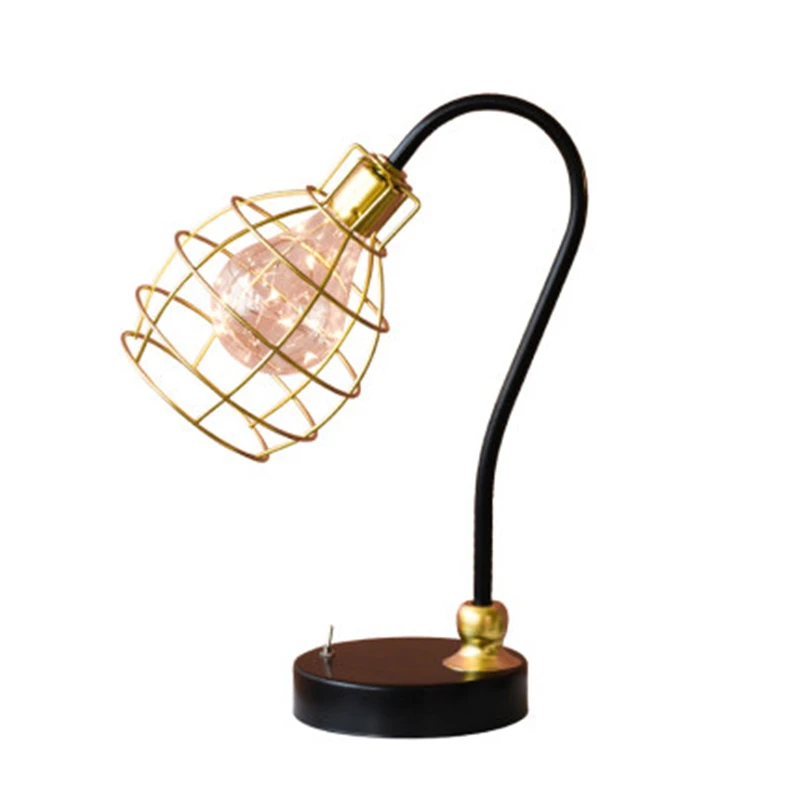 Северная Европа железный искусство Геометрическая линия маленький светильник