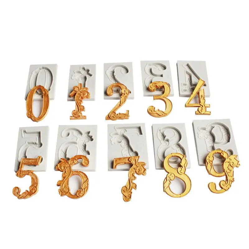 

Форма для подвесок из смолы с цифрами и облаками, 0-9 дюймов