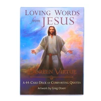 hot selling loving words from jesus tarot cards game oracle deck family party playing cards english tarot game