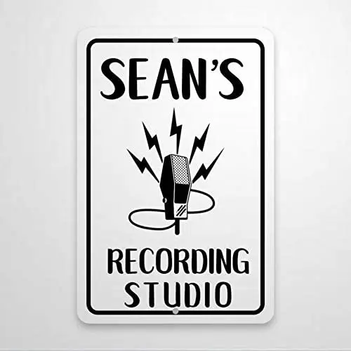 

Singer Recording Studio Room Custom Aluminum Metal Sign | 12x18 Inches Highway.