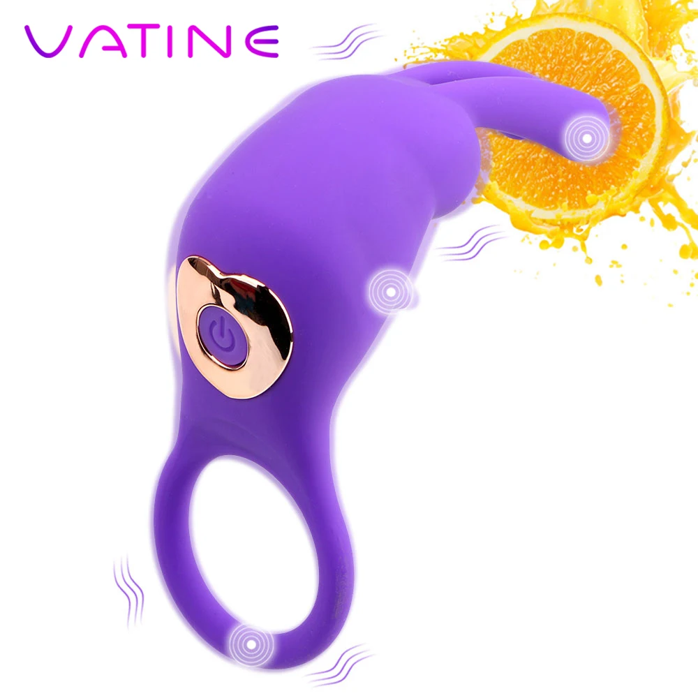 VATINE 10 скоростей вибрирующие кольца для члена Стимуляция клитора пары мужской