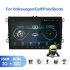 Автомагнитола 2 Din, 9 дюймов, Android 9,1, GPS, мультимедийный плеер для VWVolkswagenGolfPoloTiguanPassatb7b6leonSkodaOctavia