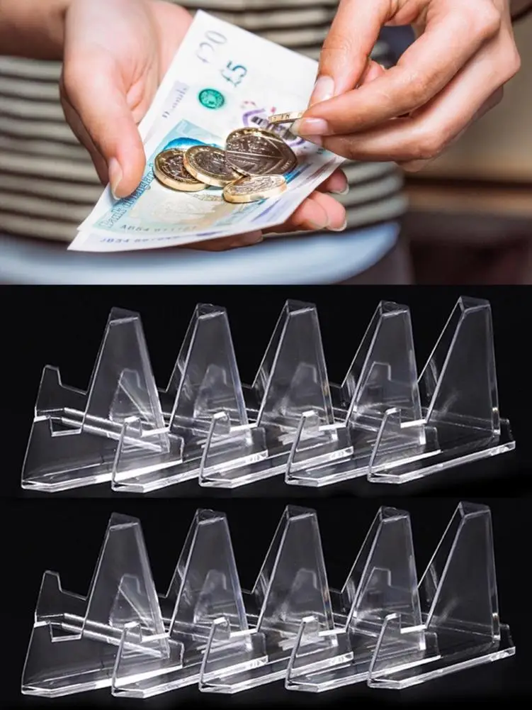 12 шт. акриловые мини монеты яркие прозрачные для медали окаменелости драгоценные