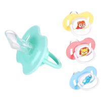 cartoon animal printing pacifier for baby new born safety nursing nipple teat snoothing nipple infant soother round flat nipples