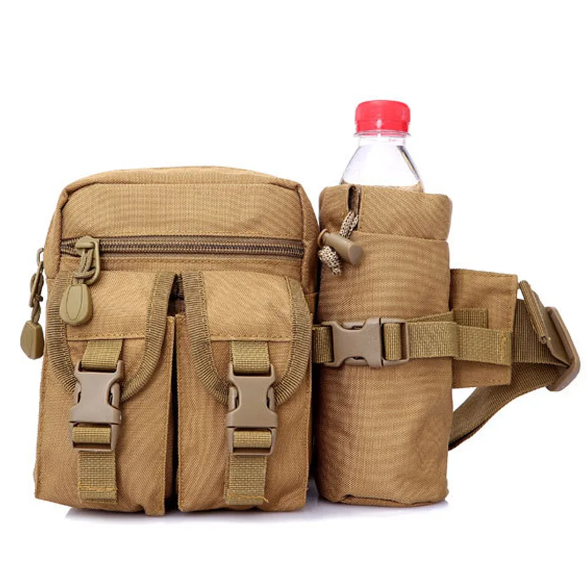 Мужская поясная сумка, тактическая сумка, Bolsa Tactica Militar, водонепроницаемая, для улицы, военная сумка, Sac Militaire, походная армейская сумка, Bolsa Militar - Цвет: khaki