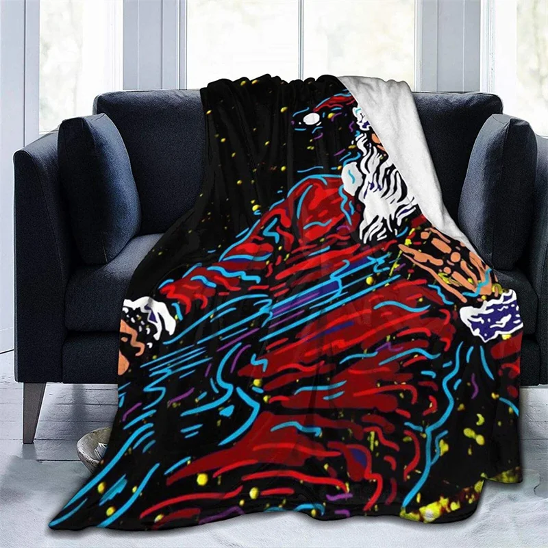 

Рождественская рок-гитара навахо, плед, одеяло с 3D принтом Sherpa, суперудобная Скандинавская Манта Sonic