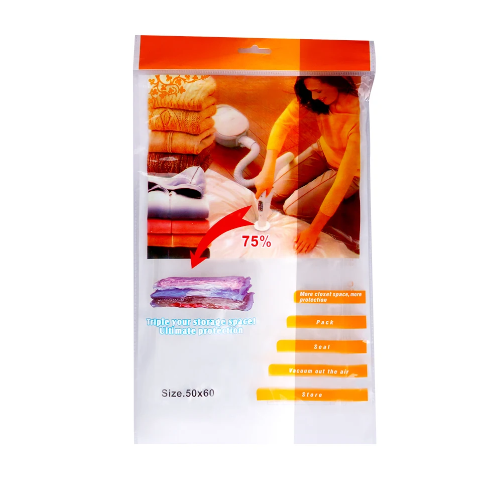 4 размера вакуумные сумки для хранения одежды уплотнение сжатая большая дорожная