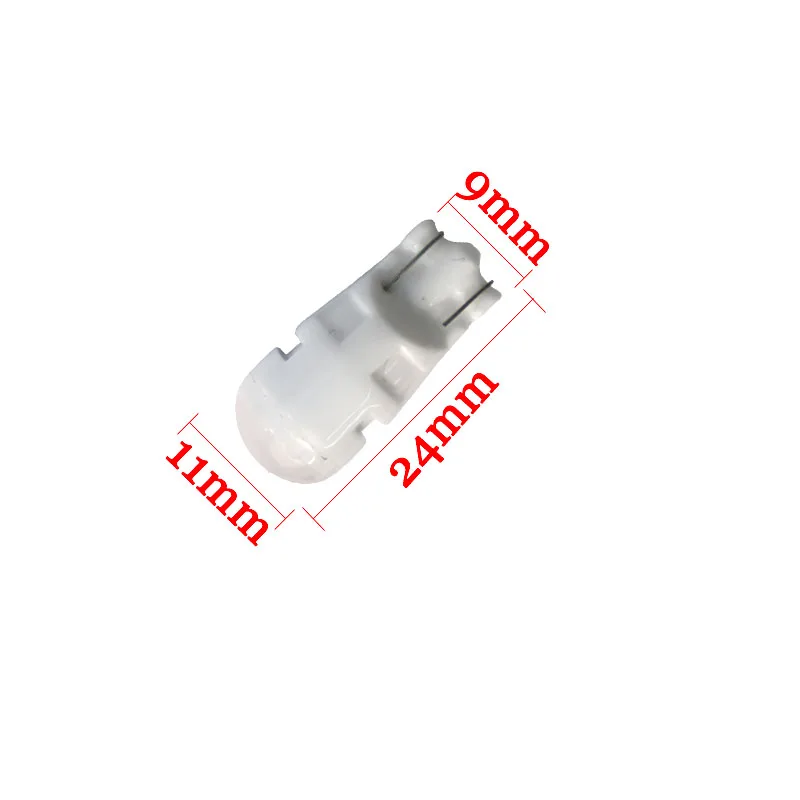 100 шт. T10 керамики 3 SMD 2835 Светодиодный противотуманный объектив круглый 40MA габаритного фонаря W5W 501 168 192 светодиодный автоматический Клин парковочная лампа стайлинга автомобилей 12V